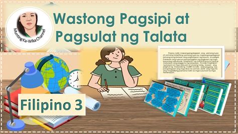 Pagsisipi ng wastong talata worksheet grade 3
